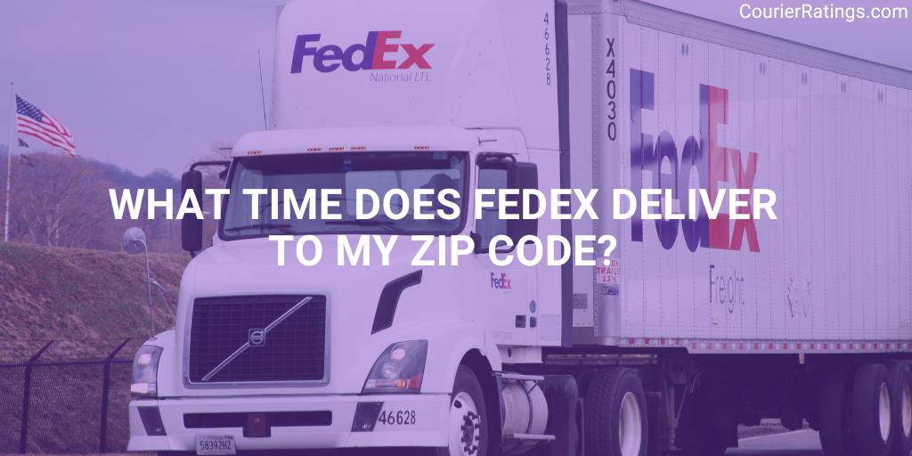 What Time Does FedEx Deliver to My Zip Code