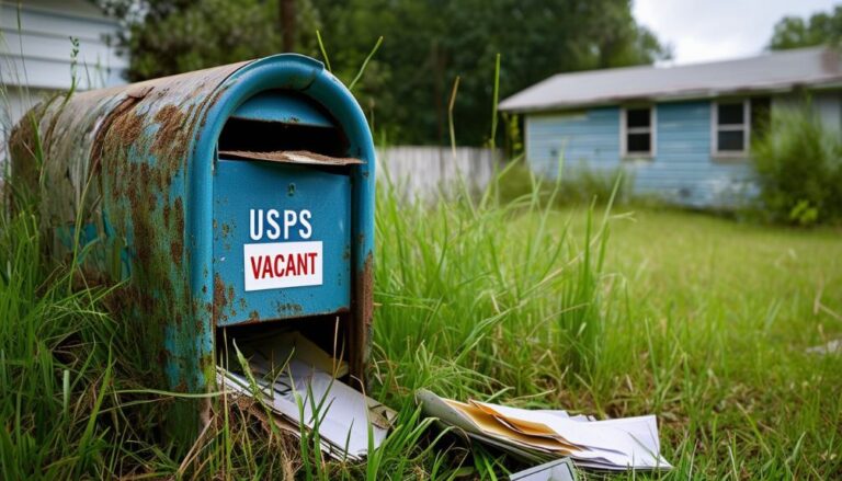 usps mailbox marked vacant